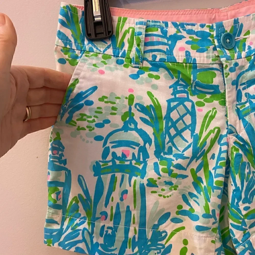Lilly Pulitzer Callahan 100% Cotton Shorts Women Size 0